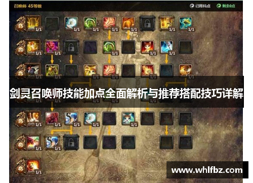 剑灵召唤师技能加点全面解析与推荐搭配技巧详解